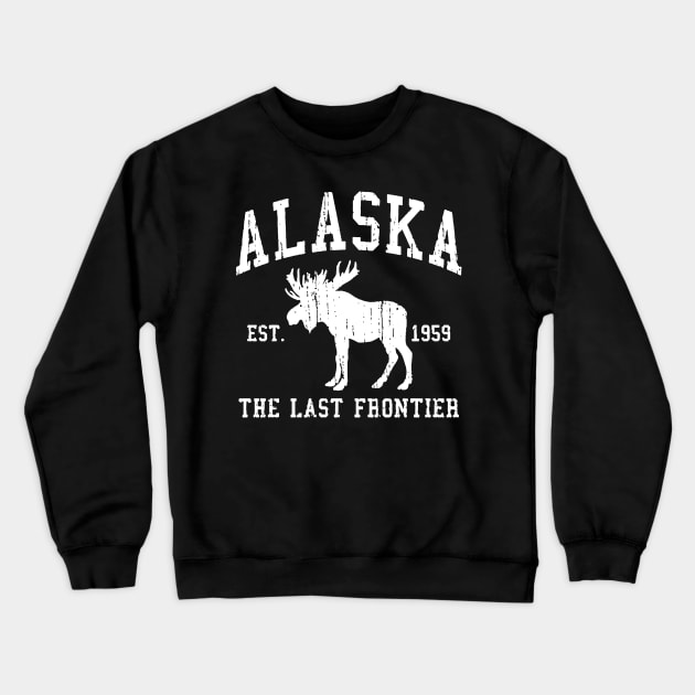 Alaska The Last Frontier Crewneck Sweatshirt by dyazagita